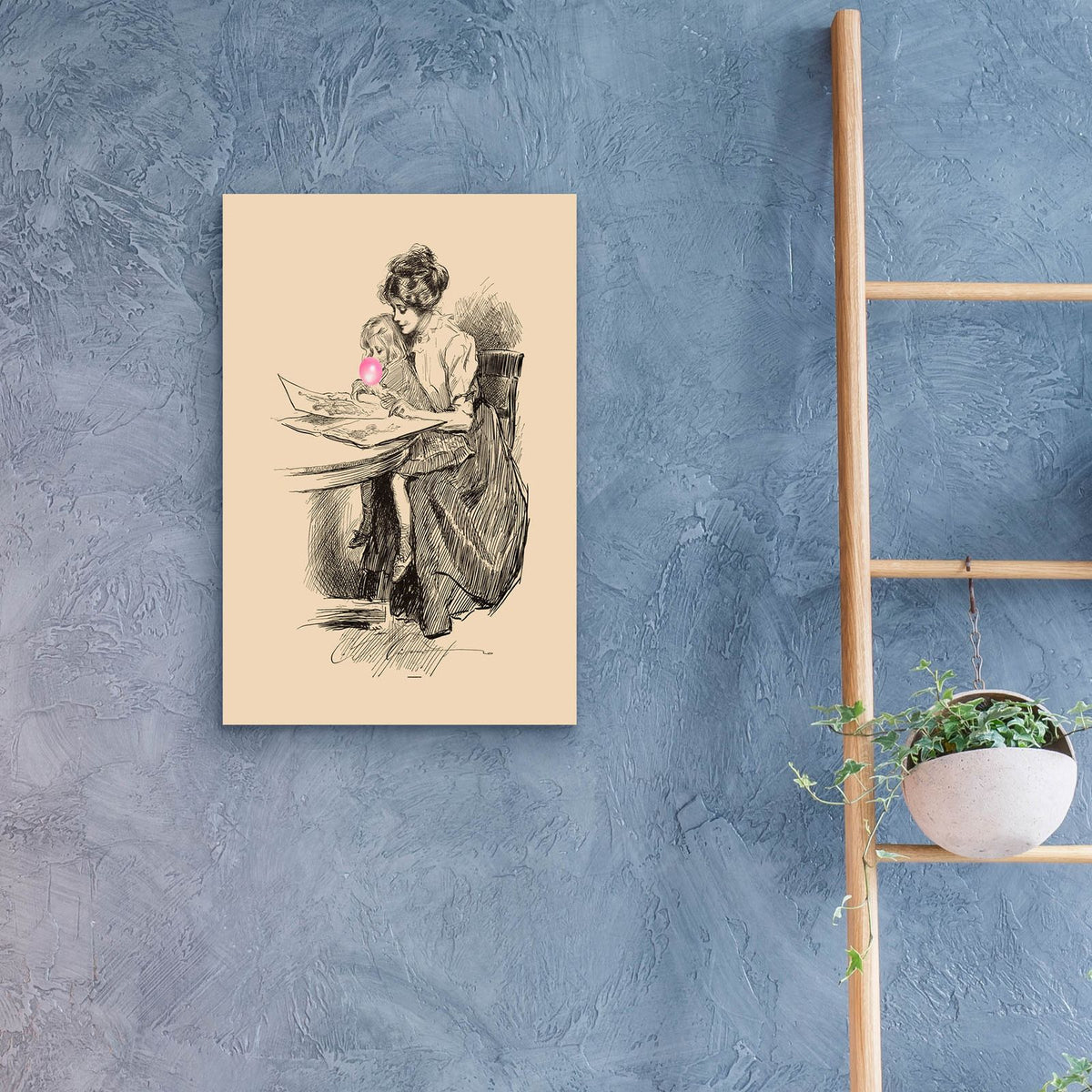 Victorian Ladies Misbehaving 6 by Alicia Longley - 16x24 acrylic wall art in a room