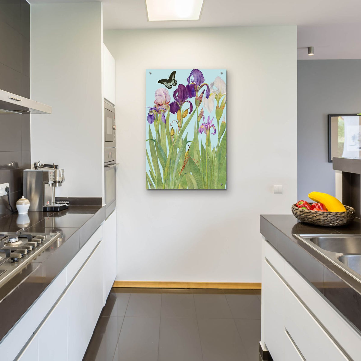 Iris Fantasy 1 by Alicia Longley - 24x36 acrylic wall art in a room