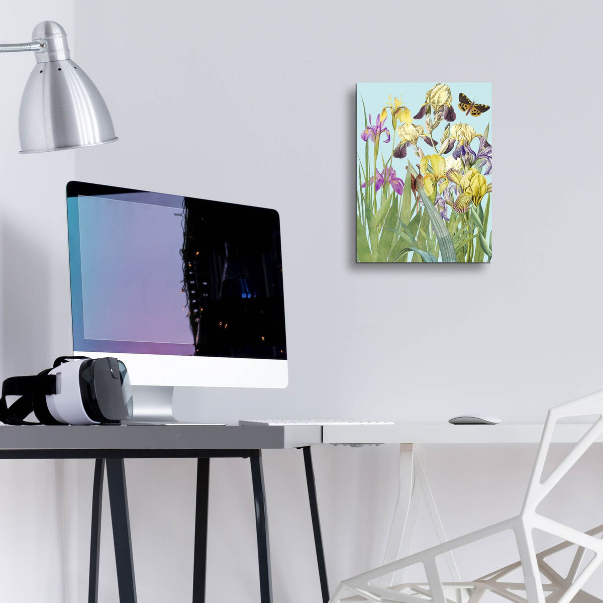 Iris Fantasy 2 by Alicia Longley - 12x16 acrylic wall art in a room
