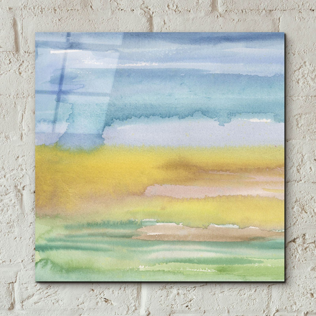 Morning Earth 1 by Alicia Longley - 12x12 acrylic wall art in a room