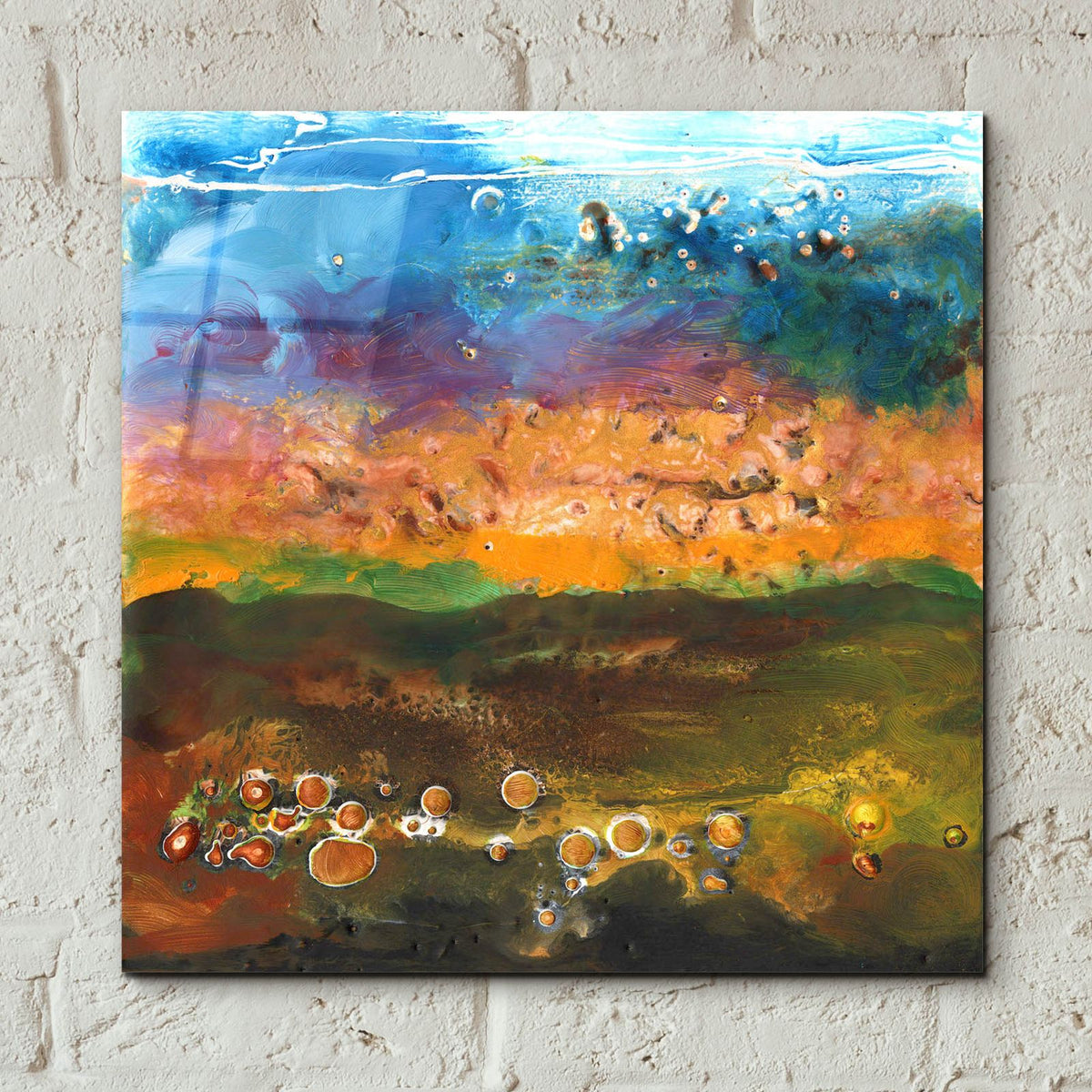 Fable 2 by Alicia Longley - 12x12 acrylic wall art in a room