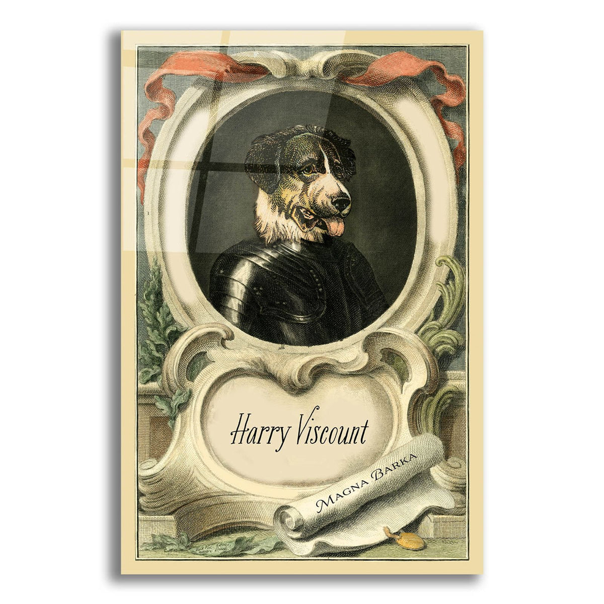 Royal Dog Portrait 3 by Alicia Longley acrylic glass wall art