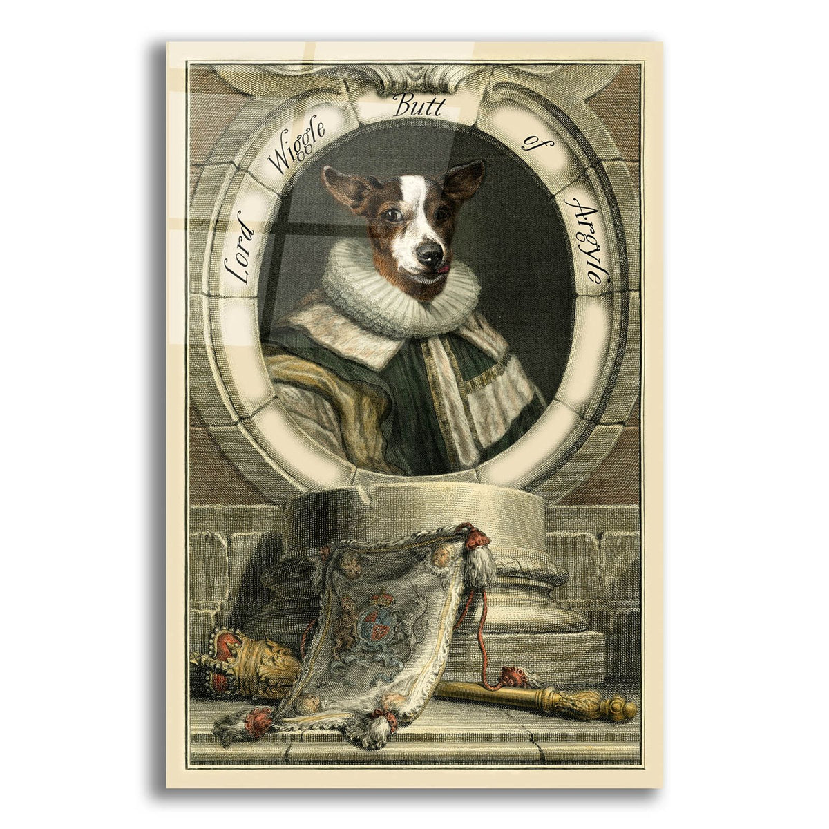 Royal Dog Portrait 4 by Alicia Longley acrylic glass wall art