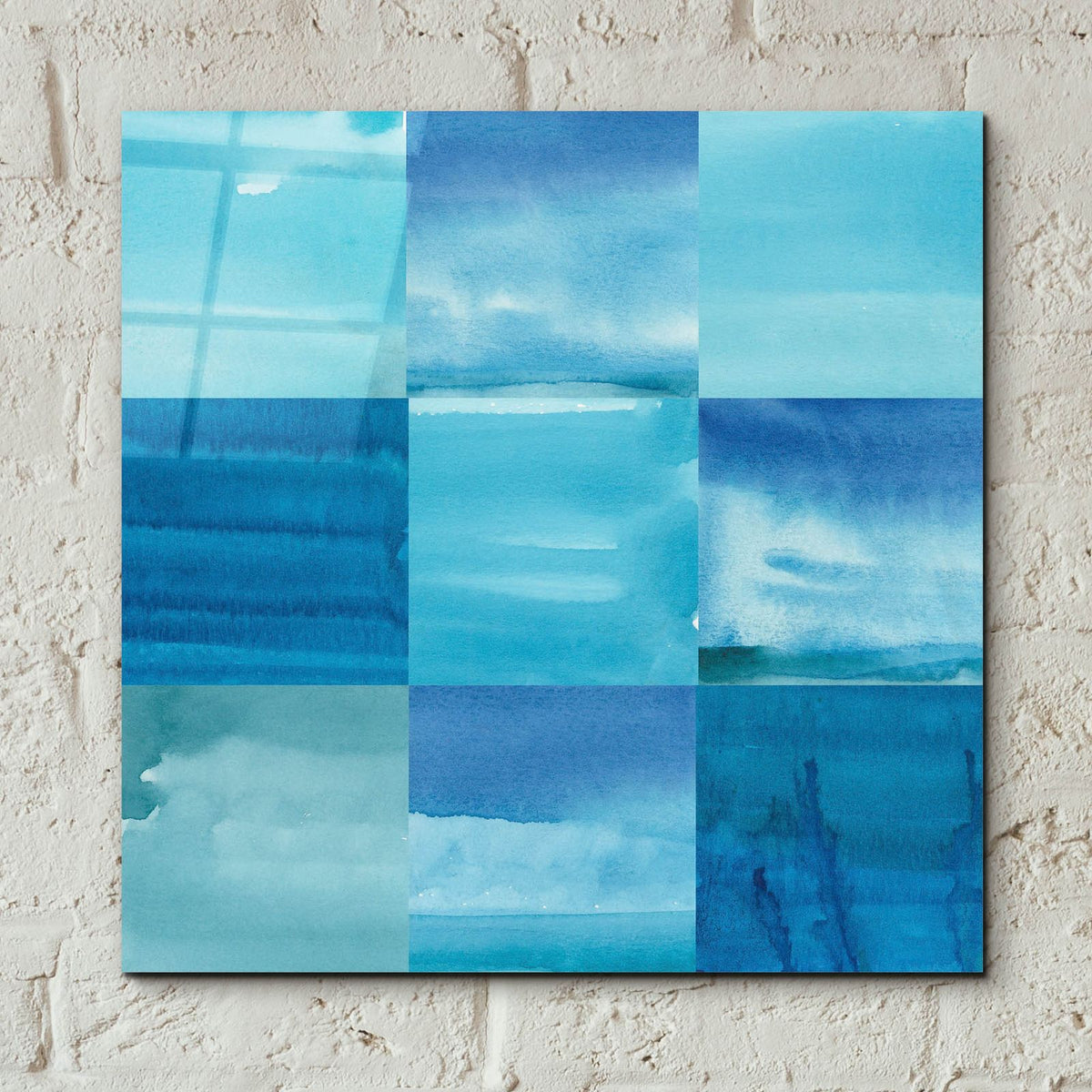 Blue Jean Blues 2 by Alicia Longley - 12x12 acrylic wall art in a room