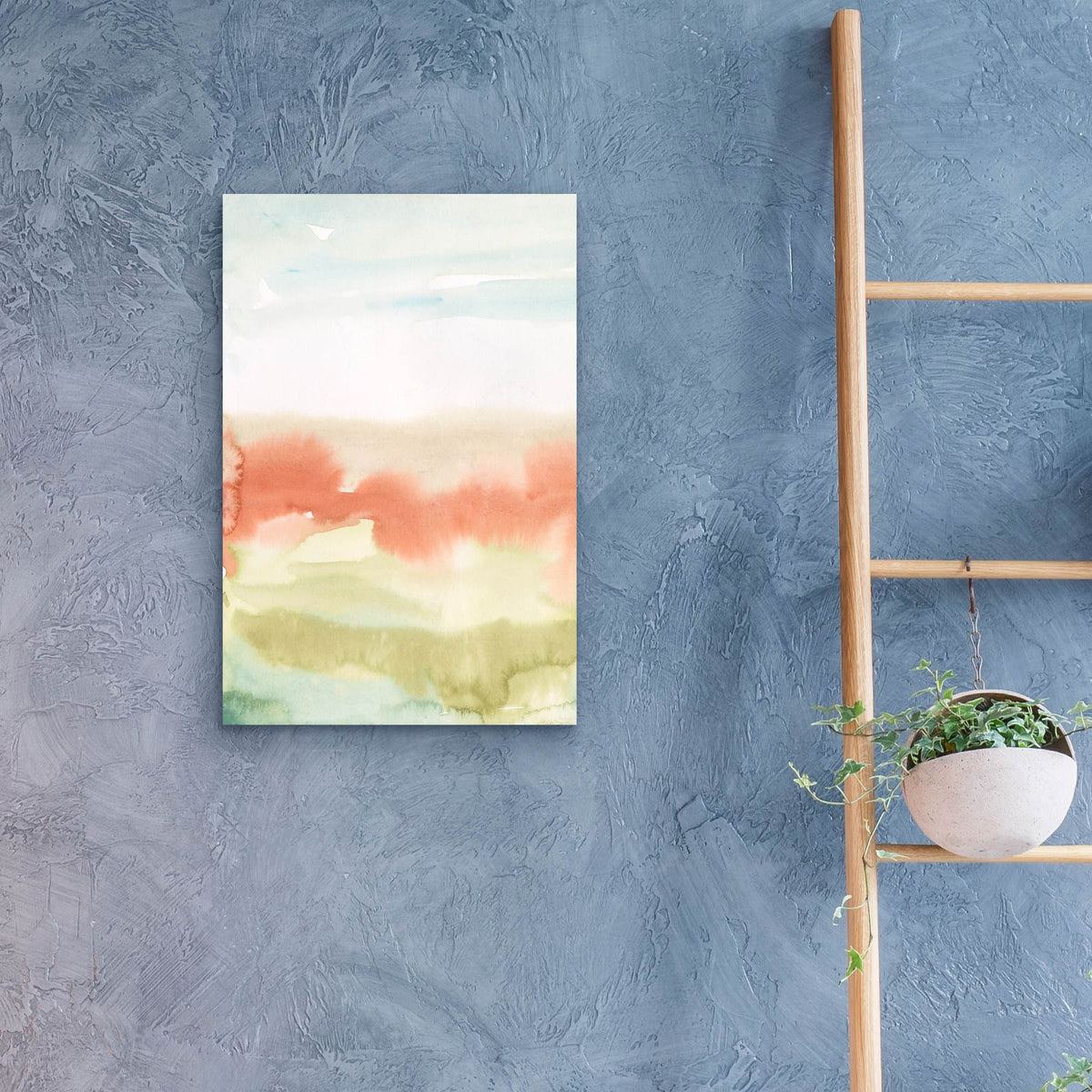 Blushing Sunrise 1 by Alicia Longley - 16x24 acrylic wall art in a room