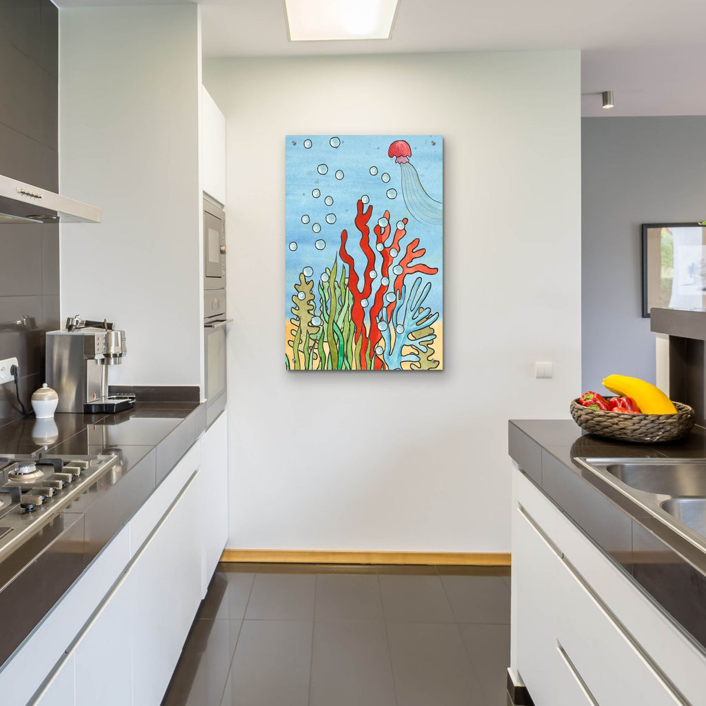 Cute Sea Creatures Collection B by Alicia Longley - 24x36 acrylic wall art in a room