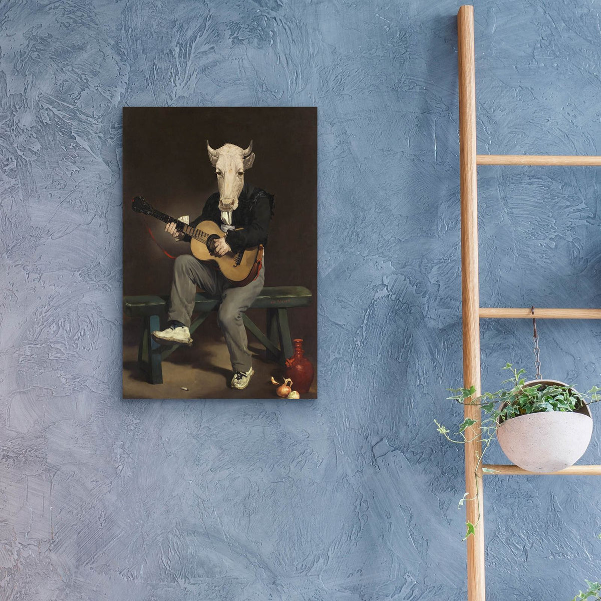 Horse & Cattle Humans 1 by Alicia Longley - 16x24 acrylic wall art in a room