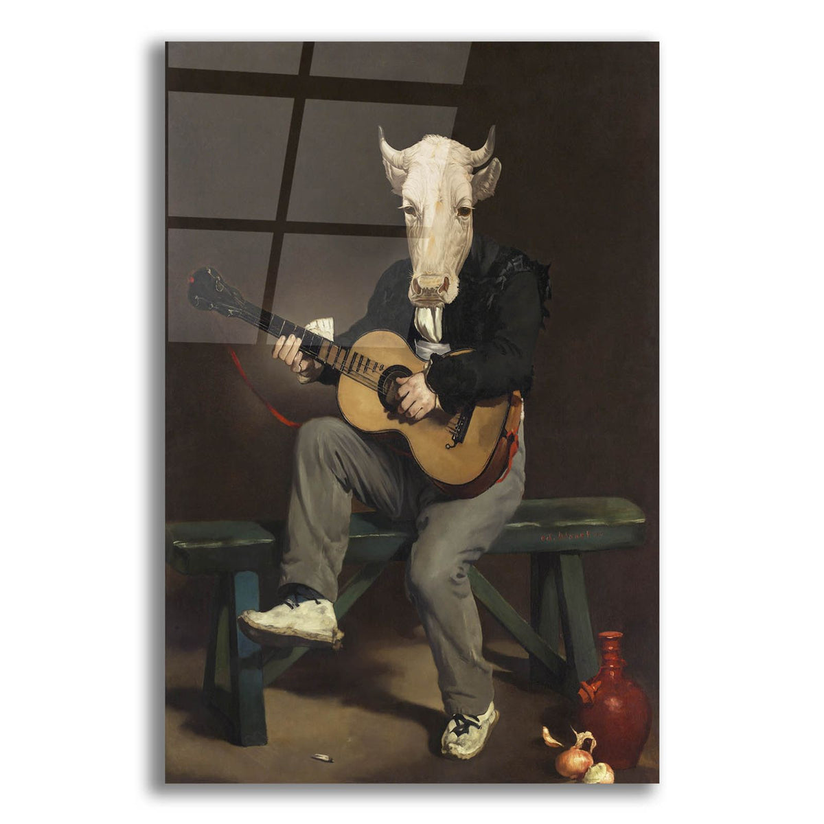 Horse & Cattle Humans 1 by Alicia Longley acrylic glass wall art