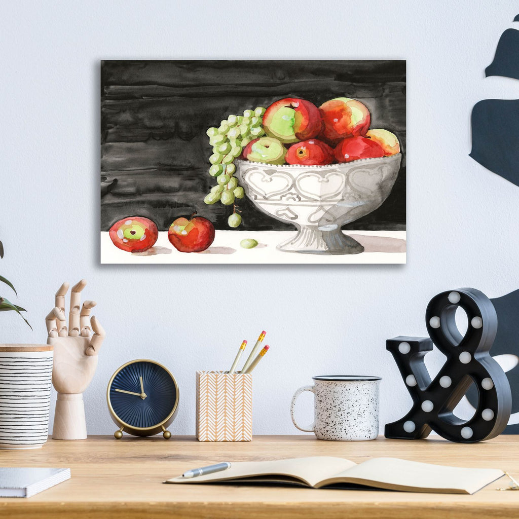 Watercolor Fruit Bowl 1 by Alicia Longley - 16x12 acrylic wall art in a room
