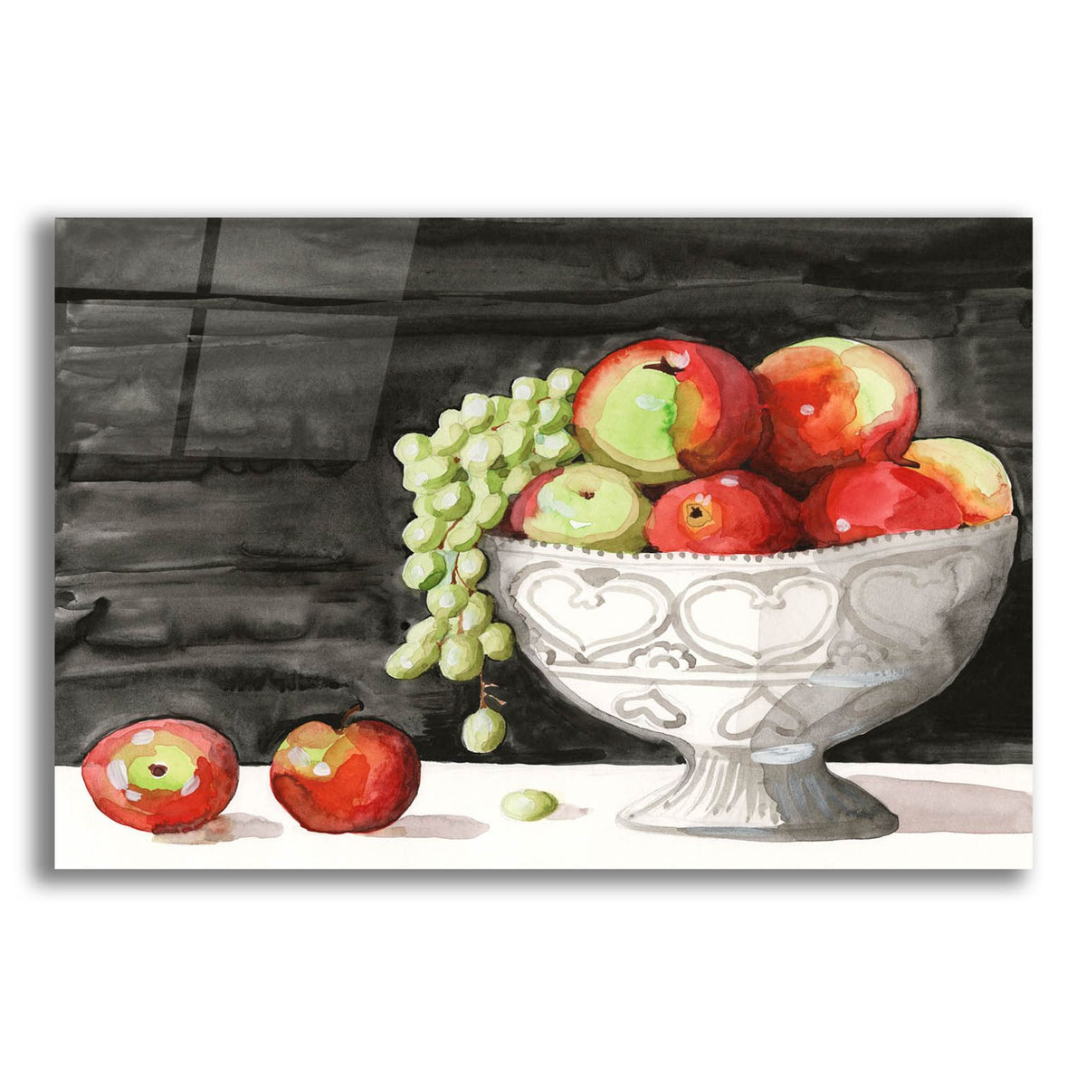Watercolor Fruit Bowl 1 by Alicia Longley acrylic glass wall art