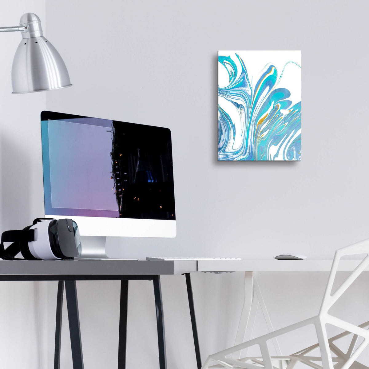 Galaxie 1 by Alicia Longley - 12x16 acrylic wall art in a room