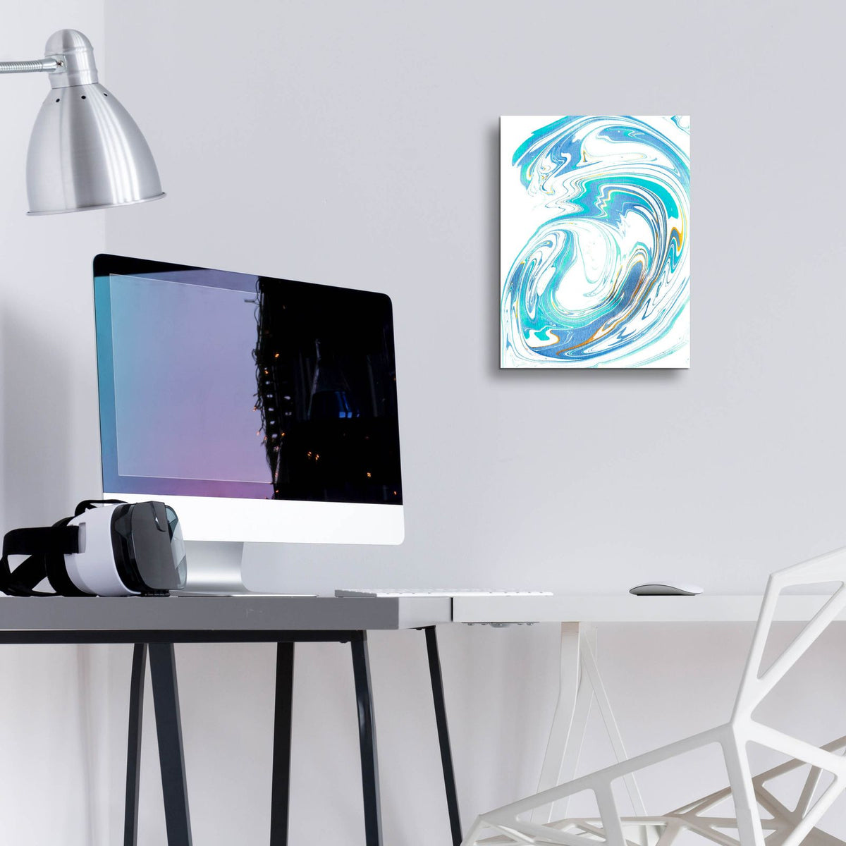 Galaxie 2 by Alicia Longley - 12x16 acrylic wall art in a room