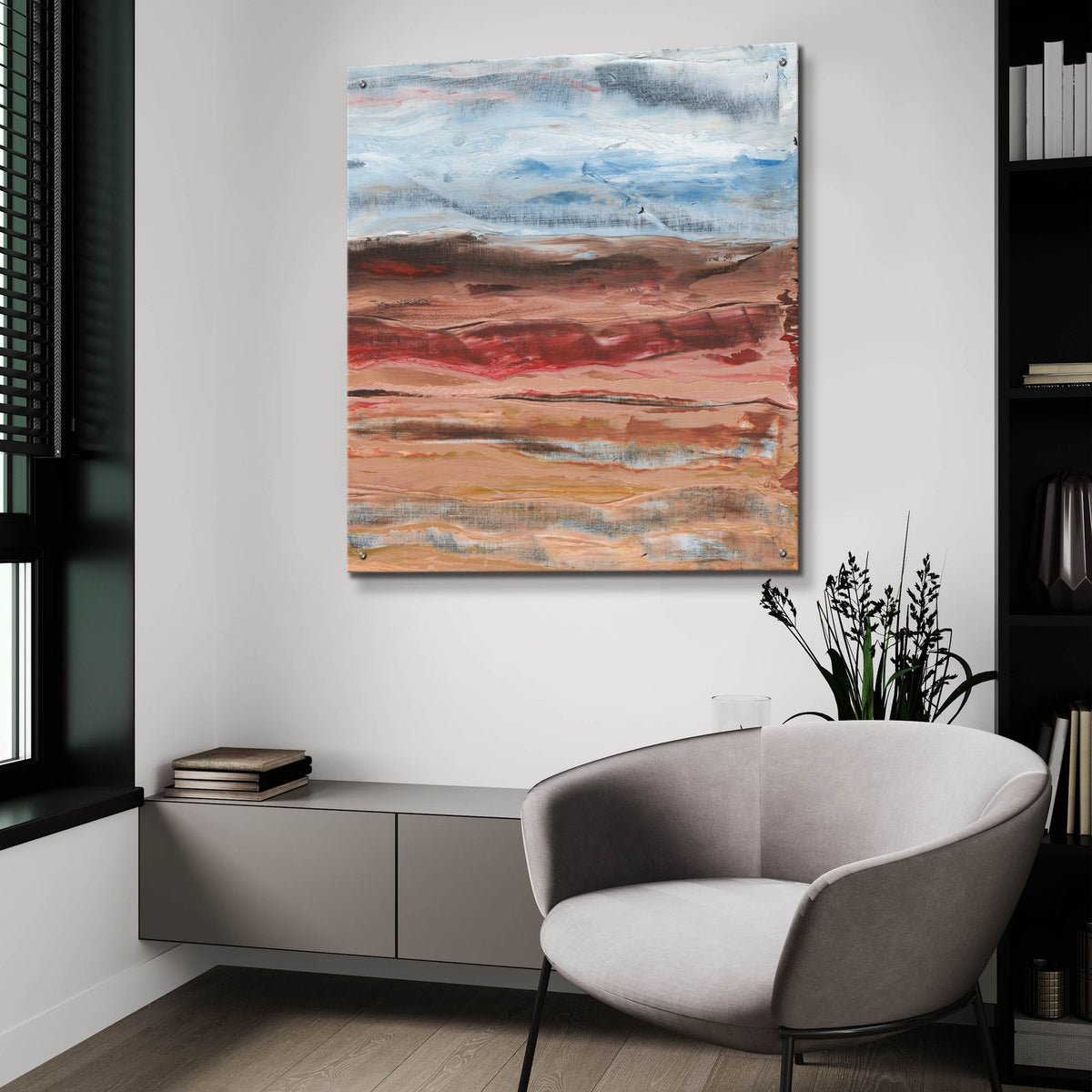 Mars 2 by Alicia Longley - 36x36 acrylic wall art in a room