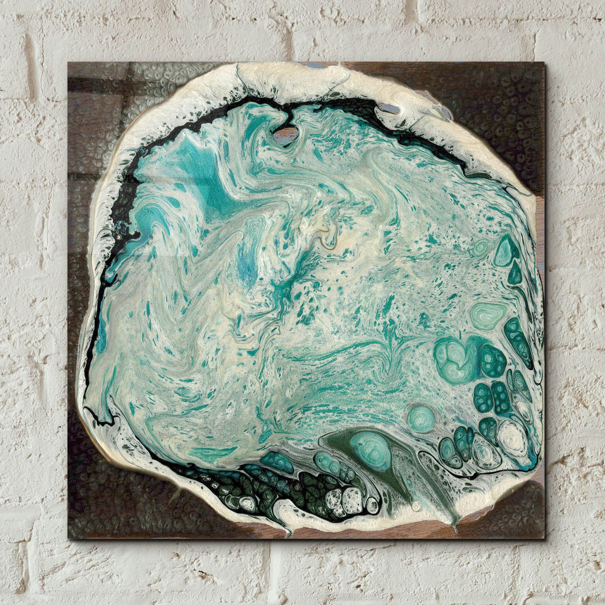 Atlantis 1 by Alicia Ludwig - 12x12 acrylic wall art in a room