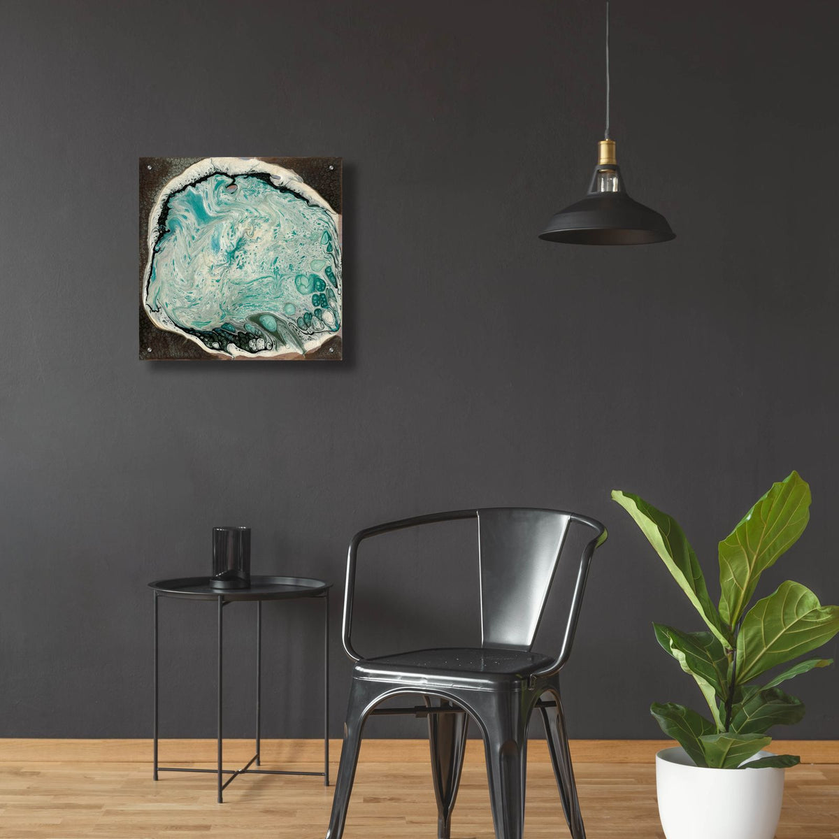 Atlantis 1 by Alicia Ludwig - 24x24 acrylic wall art in a room