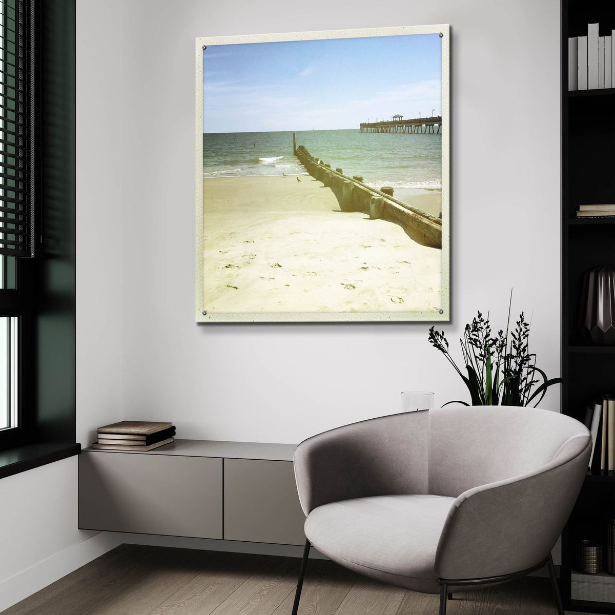 Bay View 3 by Alicia Ludwig - 36x36 acrylic wall art in a room