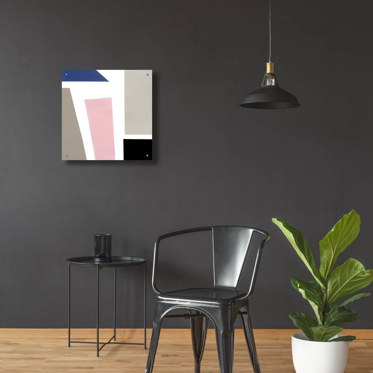 Color Blocks 3 by Alicia Ludwig - 24x24 acrylic wall art in a room