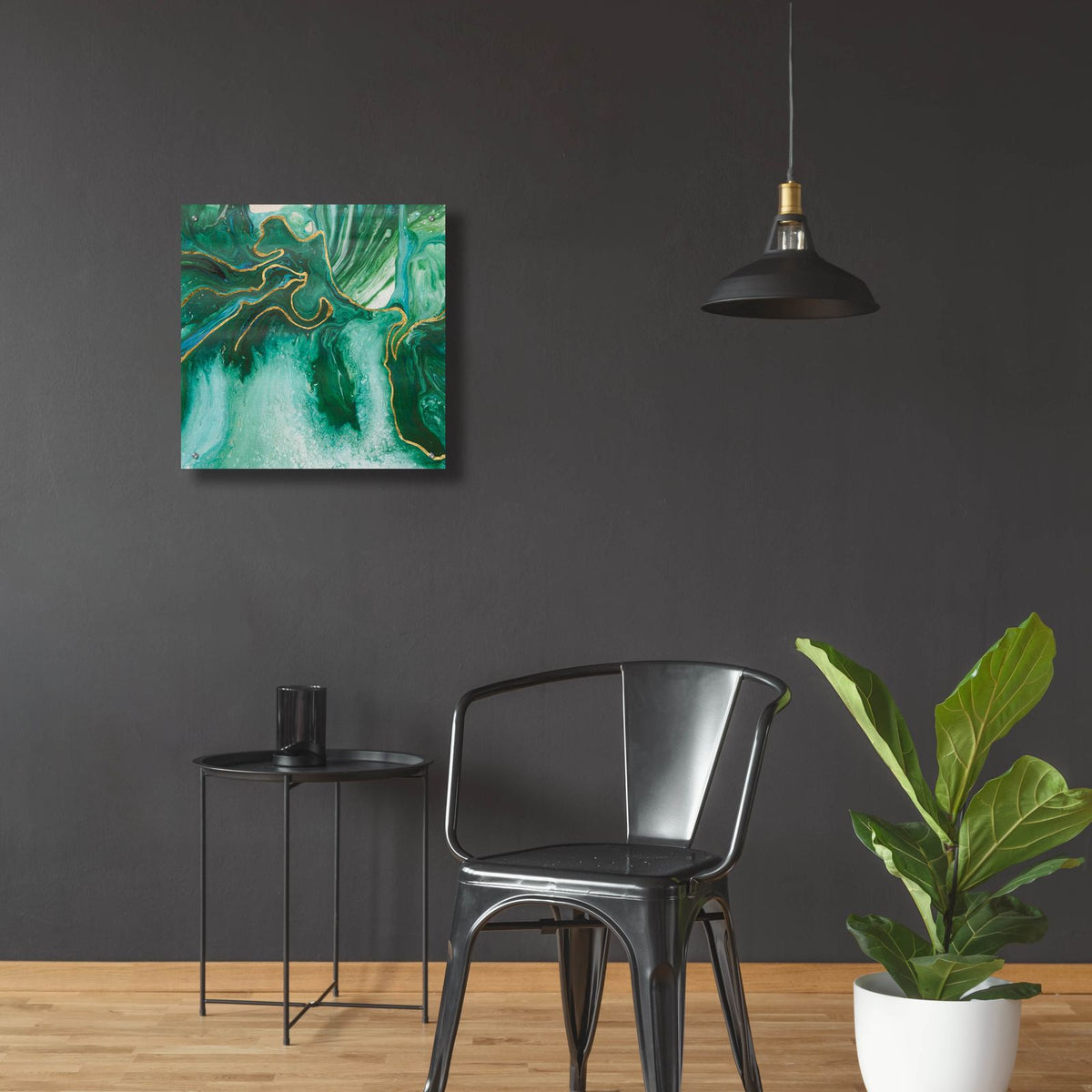 Embellished Amazonian 2 by Alicia Ludwig - 24x24 acrylic wall art in a room