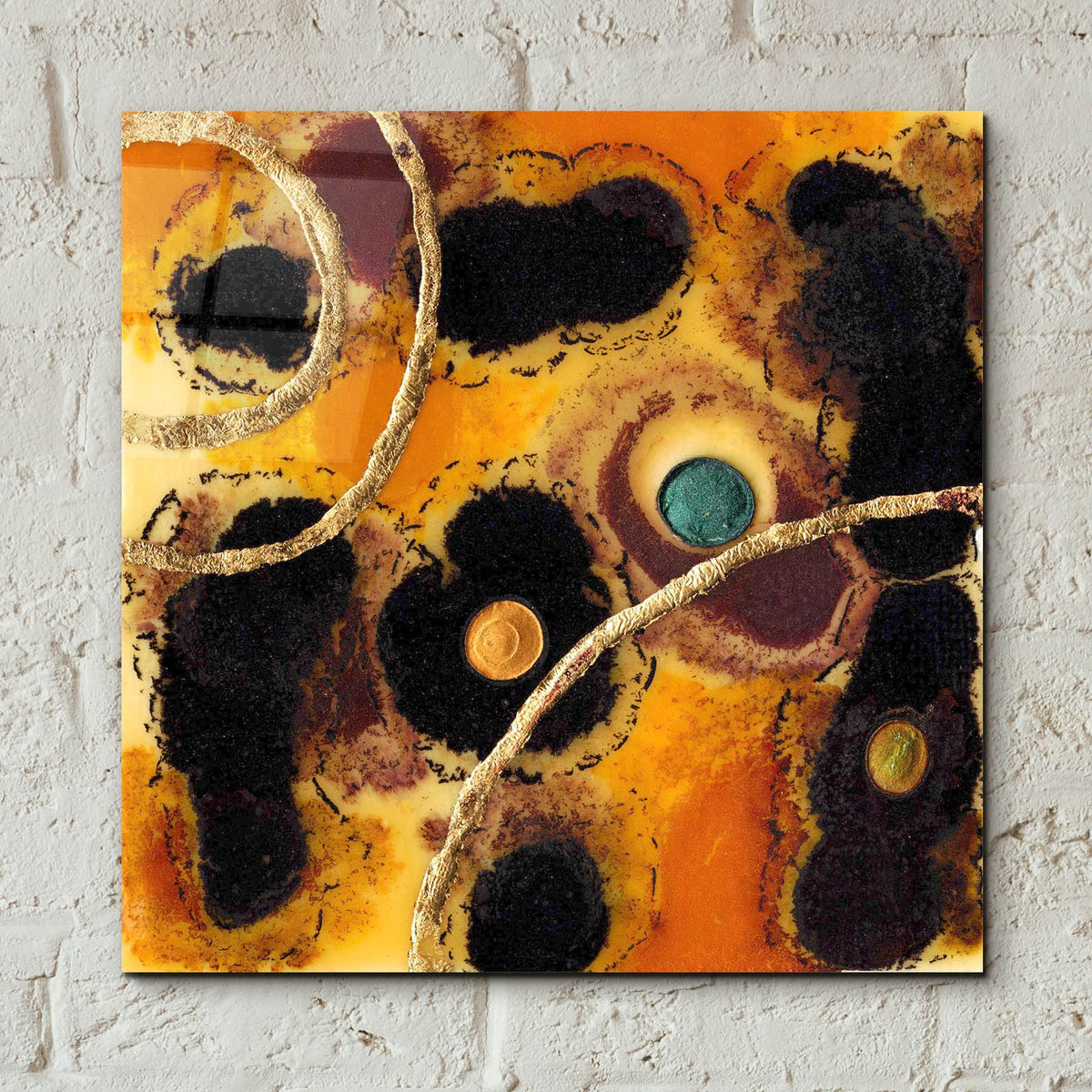 Meteor Shower 1 by Alicia Ludwig - 12x12 acrylic wall art in a room