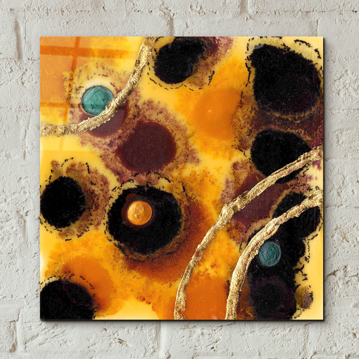 Meteor Shower 2 by Alicia Ludwig - 12x12 acrylic wall art in a room