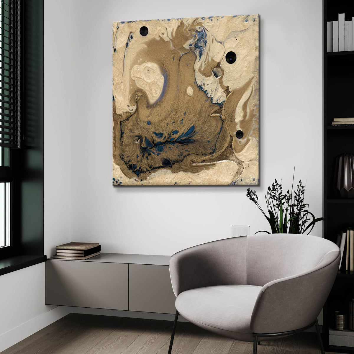 Mojave 1 by Alicia Ludwig - 36x36 acrylic wall art in a room