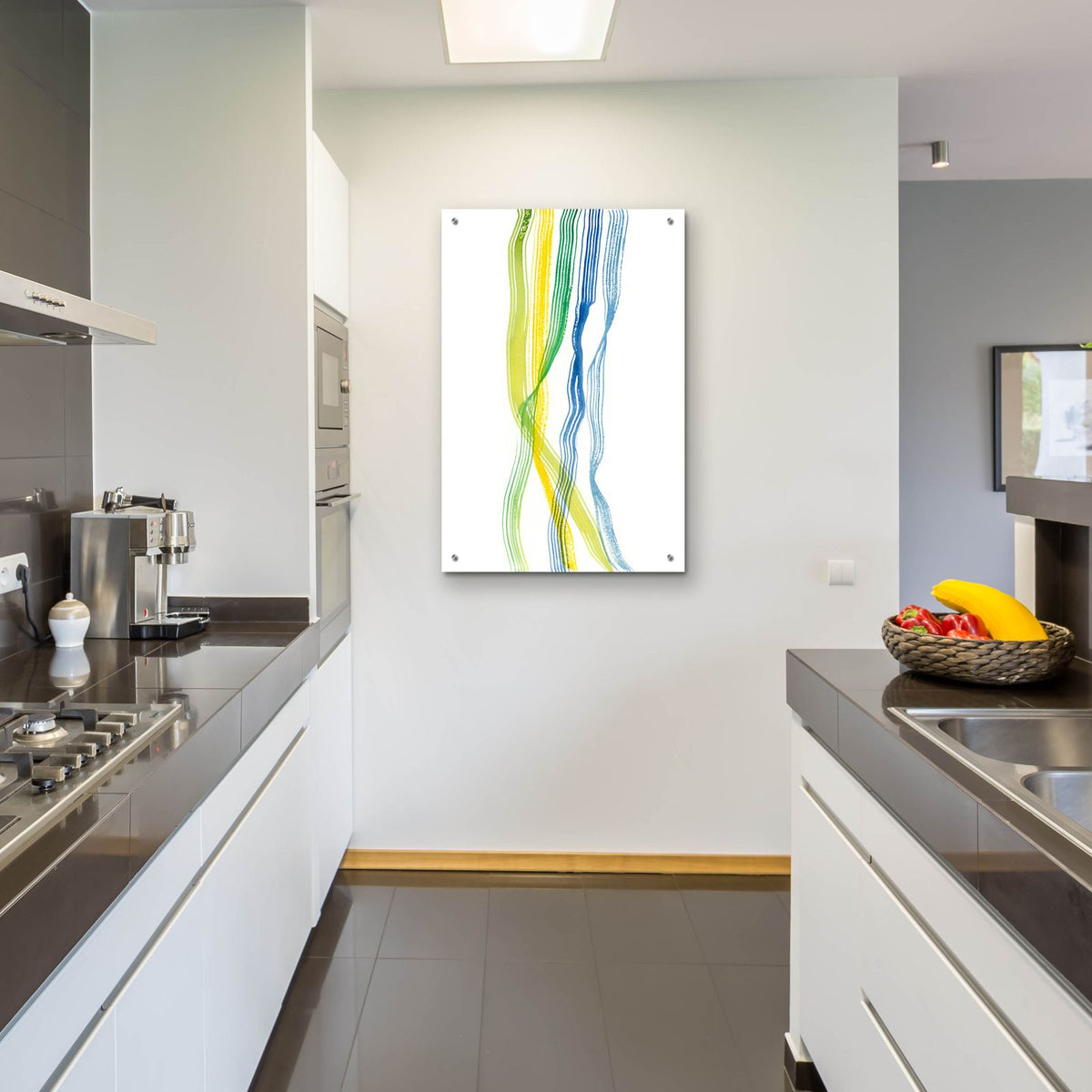 Ribboned 1 by Alicia Ludwig - 24x36 acrylic wall art in a room