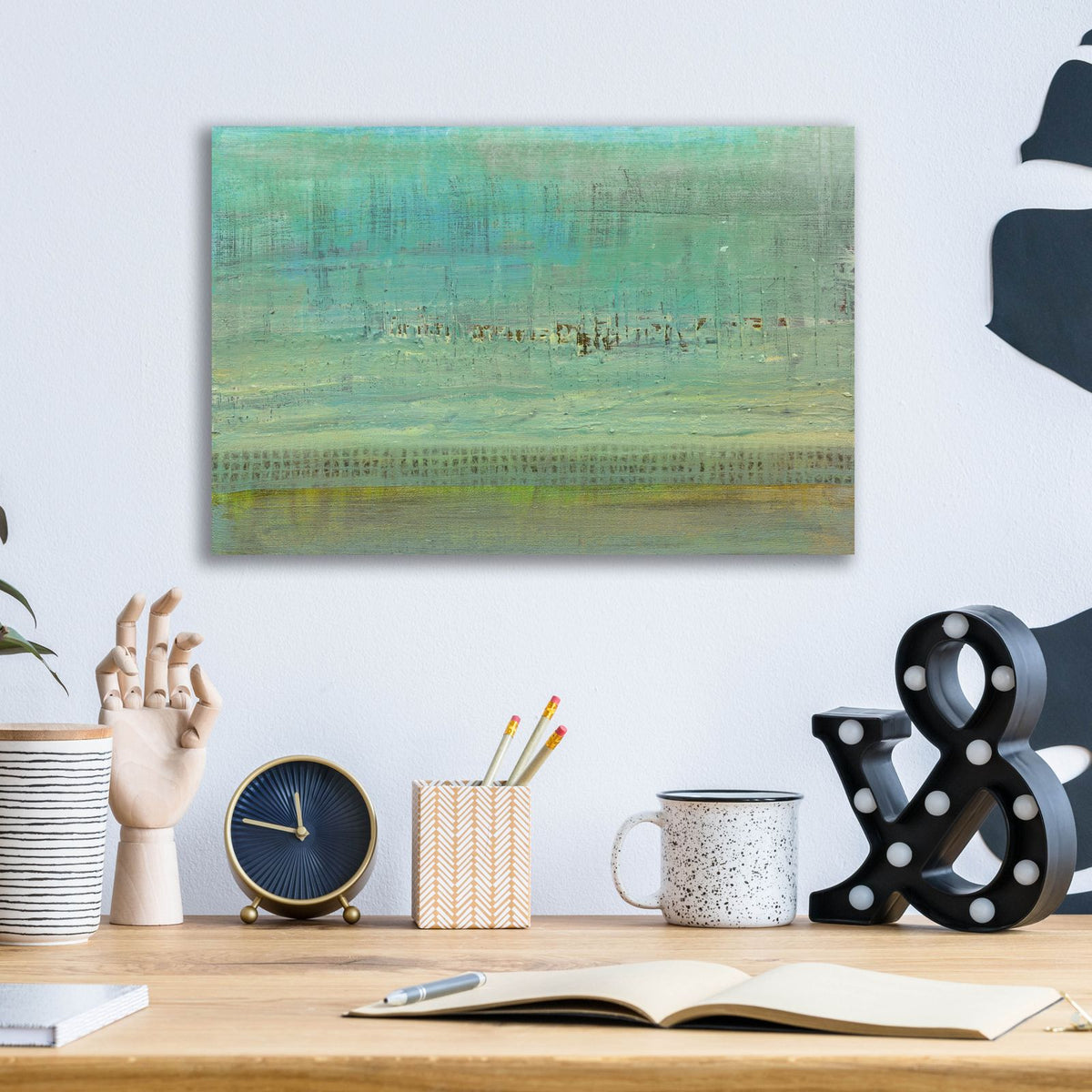 Sandbar 1 by Alicia Ludwig - 16x12 acrylic wall art in a room