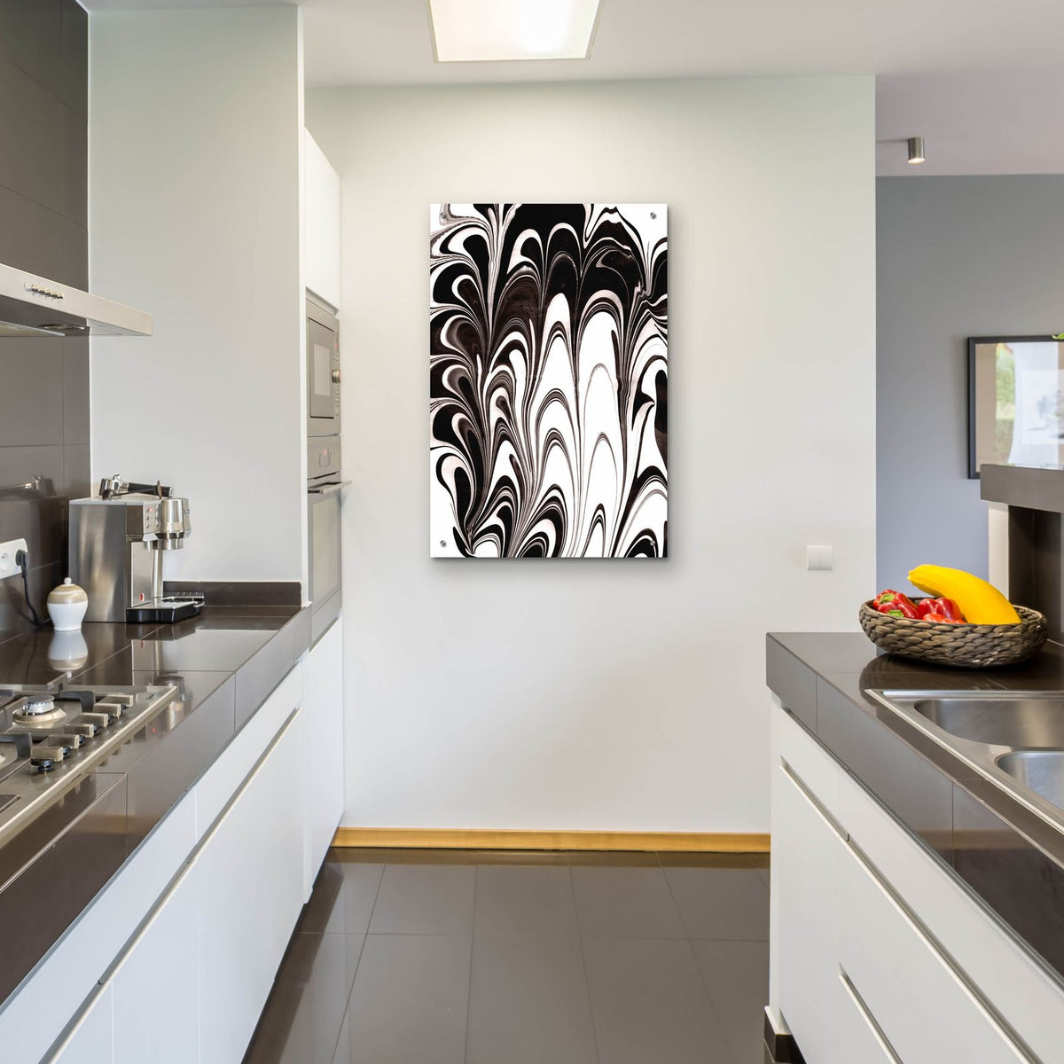 Yinyang 6 by Alicia Ludwig - 24x36 acrylic wall art in a room