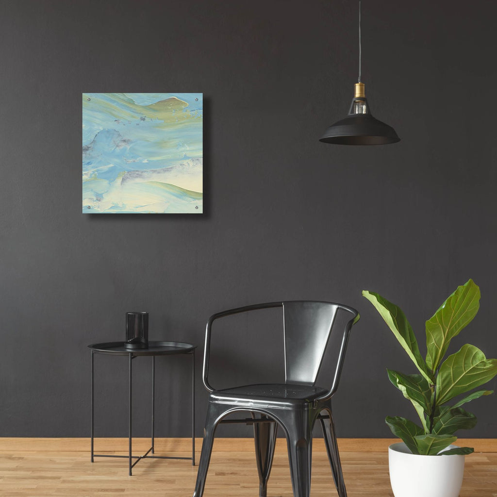 Waters Edge 3 by Alicia Ludwig - 24x24 acrylic wall art in a room