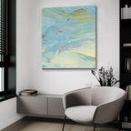 Waters Edge 3 by Alicia Ludwig - 36x36 acrylic wall art in a room