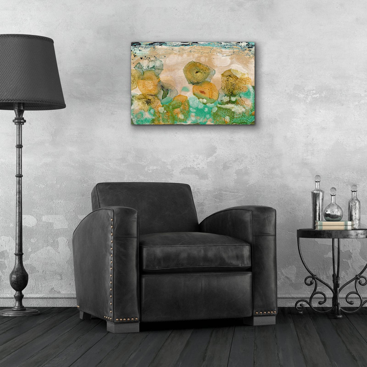 Beneath The Waves 1 by Alicia Ludwig - 24x16 acrylic wall art in a room