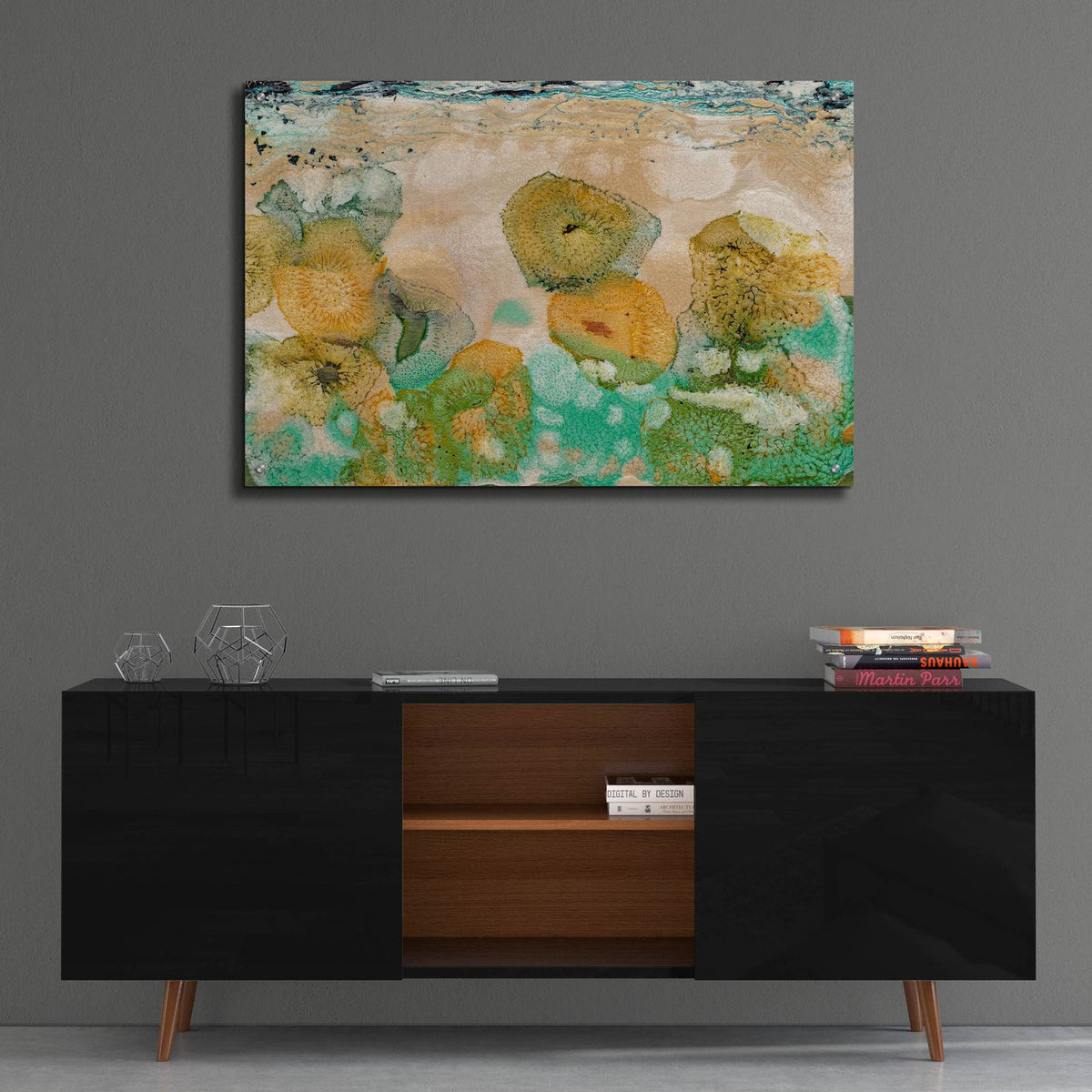Beneath The Waves 1 by Alicia Ludwig - 36x24 acrylic wall art in a room