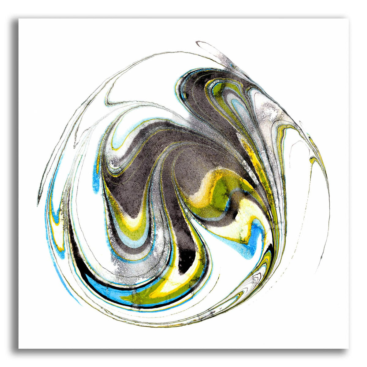Citrine Momentum 2 by Alicia Ludwig acrylic glass wall art