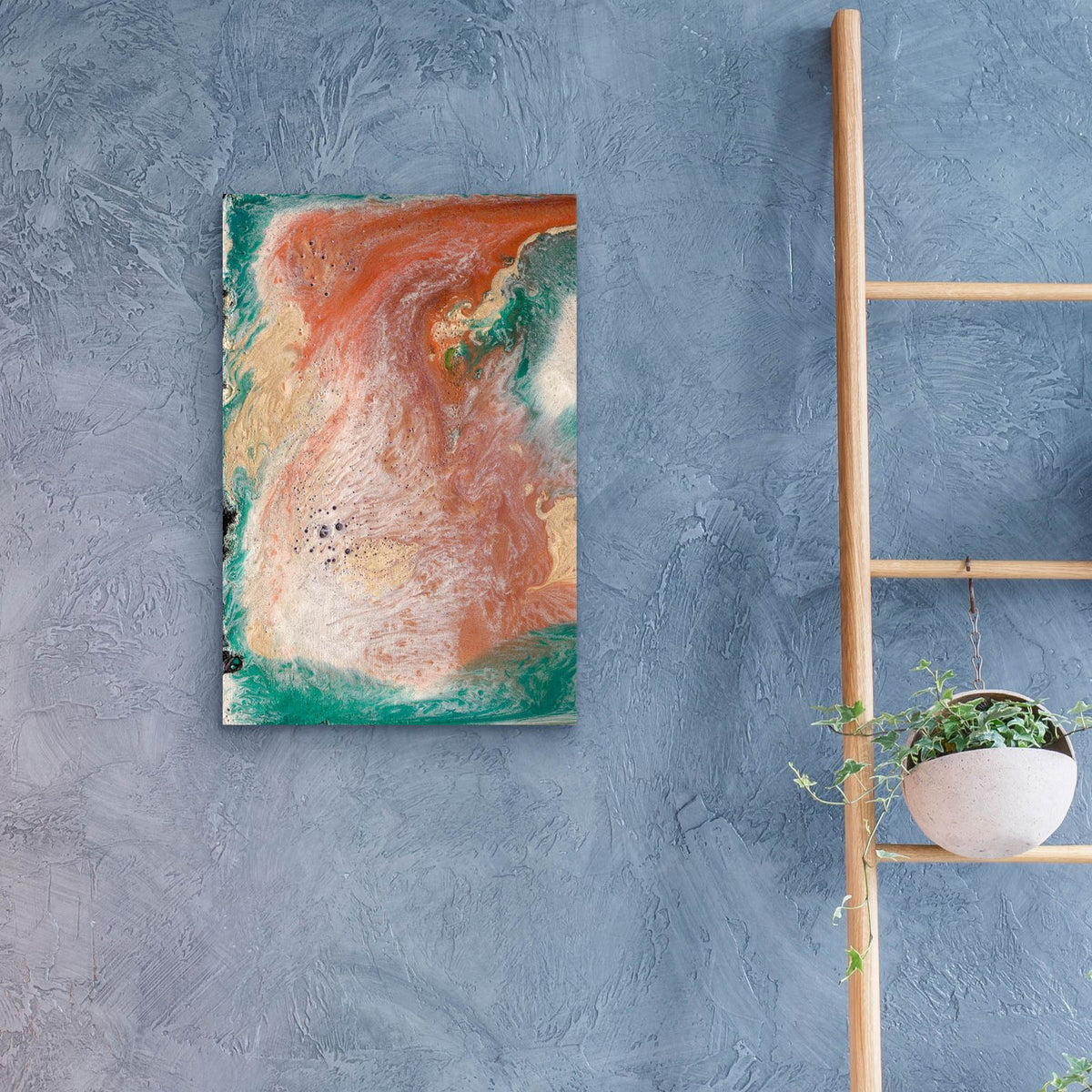 Coralline 1 by Alicia Ludwig - 16x24 acrylic wall art in a room