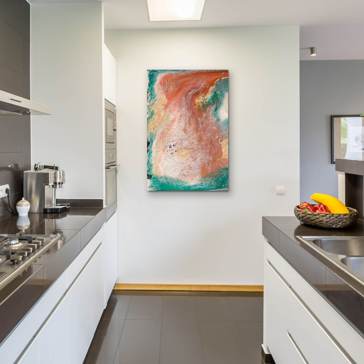 Coralline 1 by Alicia Ludwig - 24x36 acrylic wall art in a room