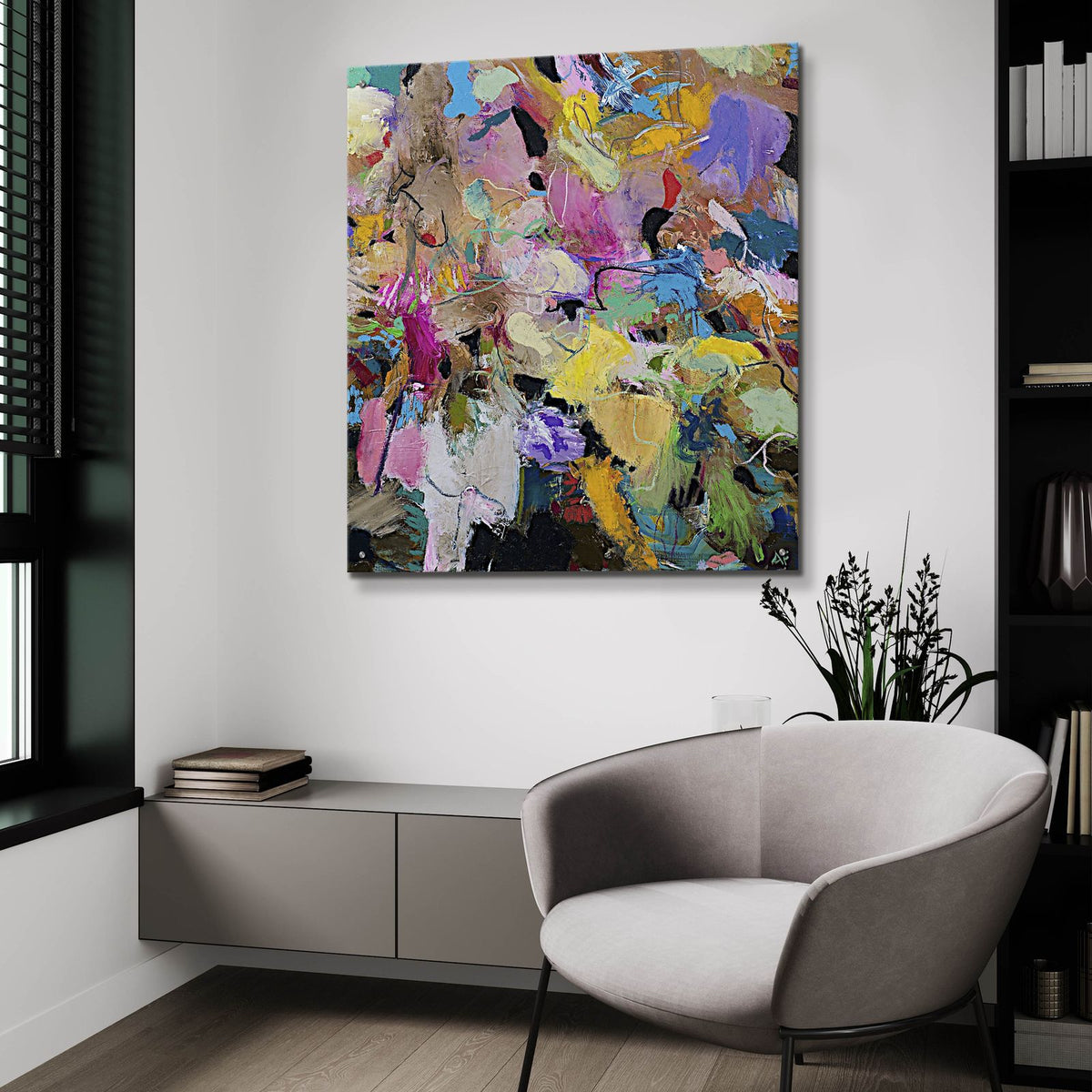 Capri by Allan Friedlander - 36x36 acrylic wall art in a room