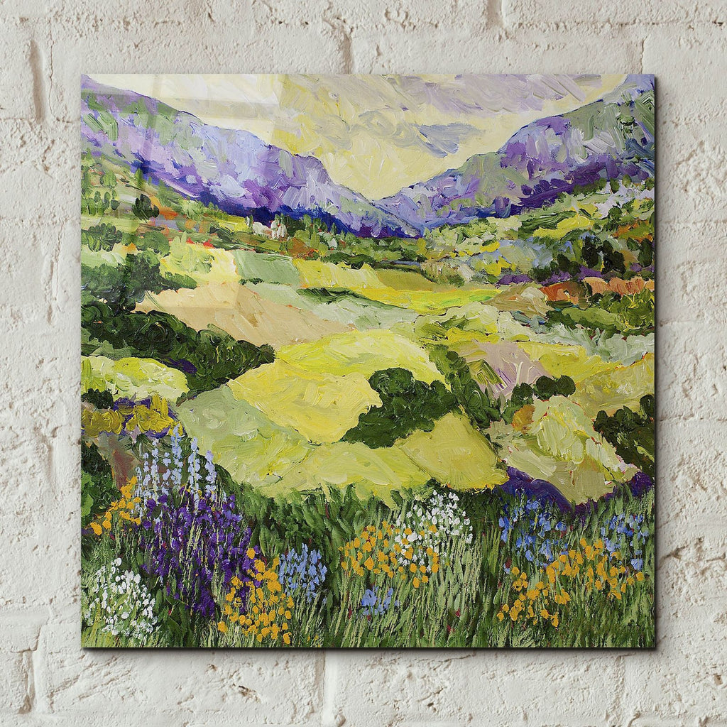 Cool Grass by Allan Friedlander - 12x12 acrylic wall art in a room
