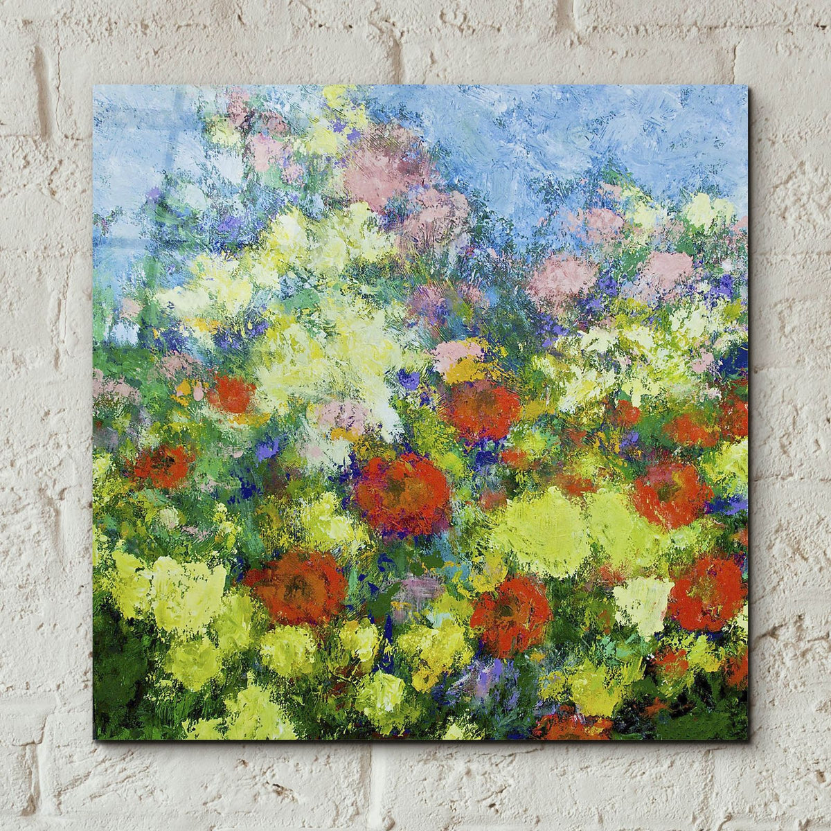 Garden Shower by Allan Friedlander - 12x12 acrylic wall art in a room
