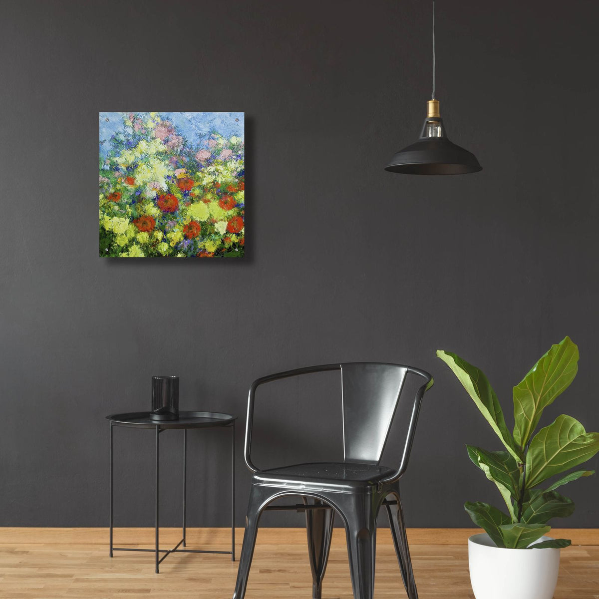 Garden Shower by Allan Friedlander - 24x24 acrylic wall art in a room