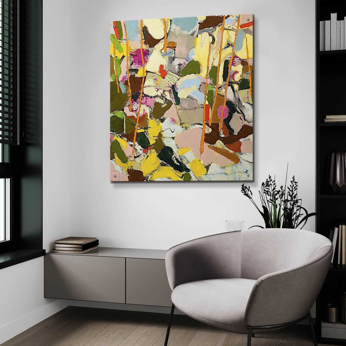 Piney Woods by Allan Friedlander - 36x36 acrylic wall art in a room