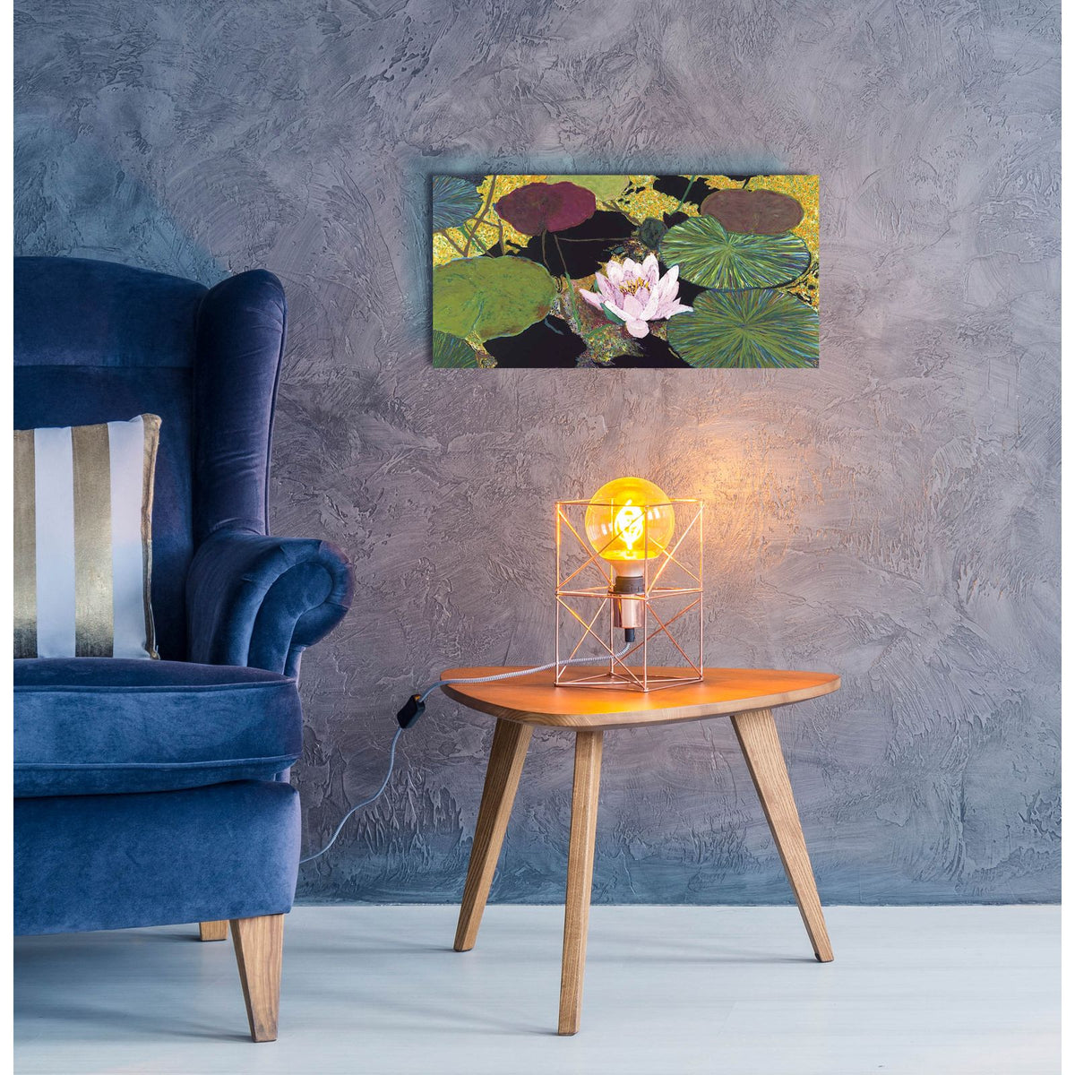 Steamy Pond by Allan Friedlander - 24x12 acrylic wall art in a room