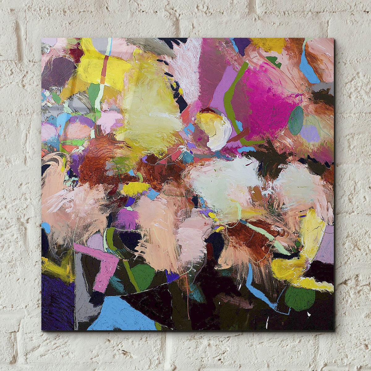 The Can Can by Allan Friedlander - 12x12 acrylic wall art in a room