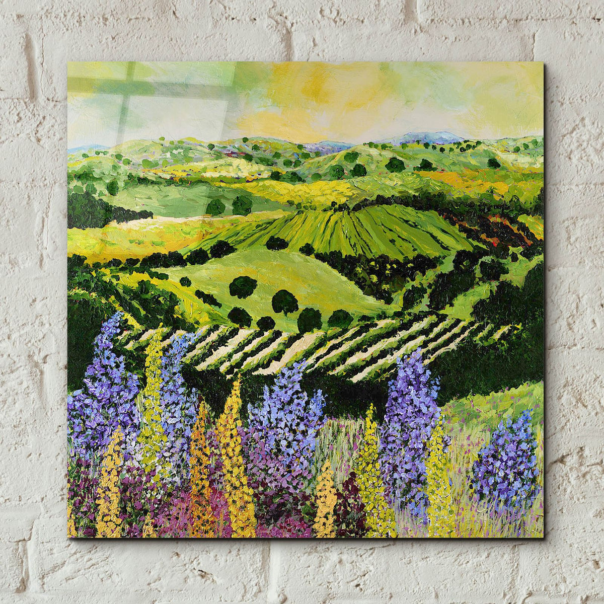 Wildflower Ridge by Allan Friedlander - 12x12 acrylic wall art in a room
