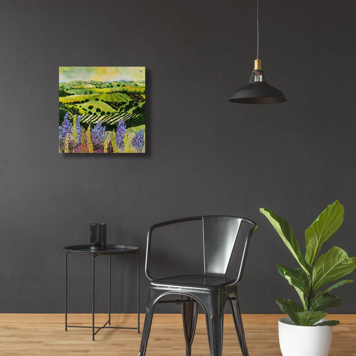 Wildflower Ridge by Allan Friedlander - 24x24 acrylic wall art in a room