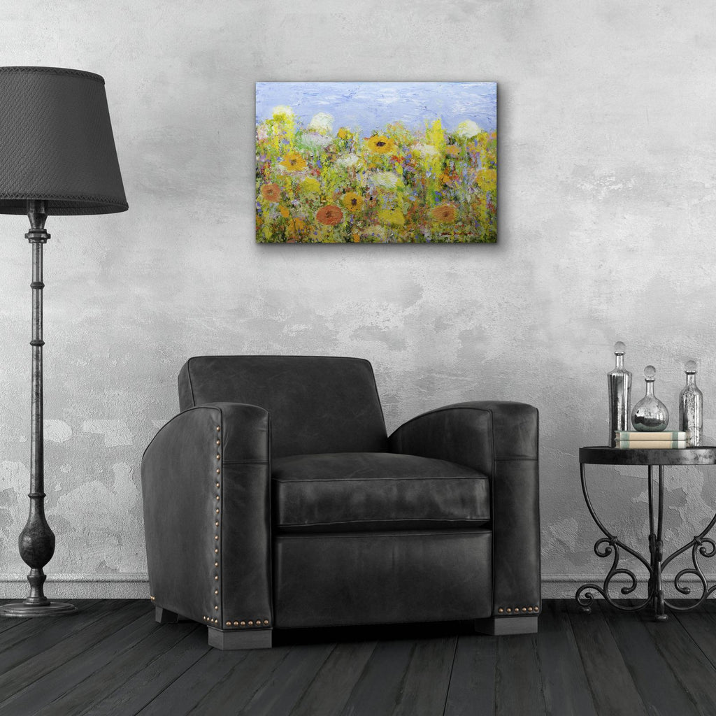 Dandelion Dust by Allan Friedlander - 24x16 acrylic wall art in a room