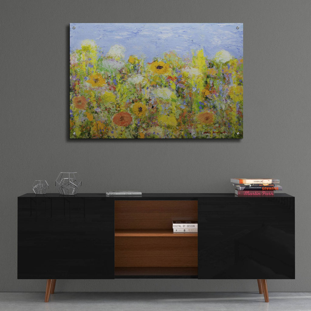 Dandelion Dust by Allan Friedlander - 36x24 acrylic wall art in a room