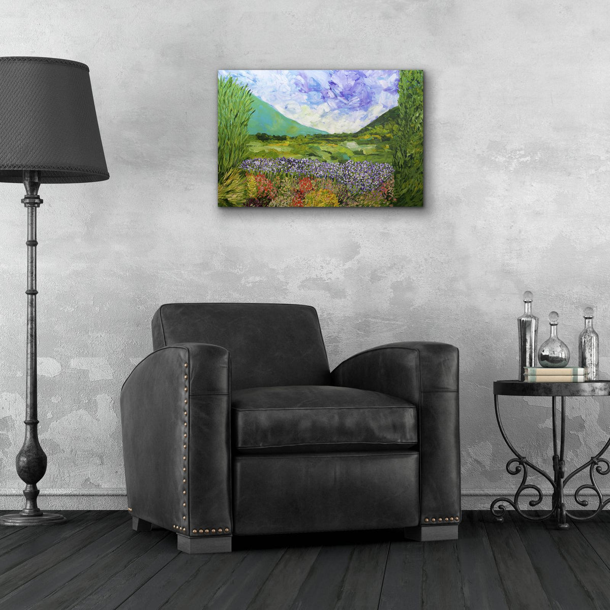 River Bend by Allan Friedlander - 24x16 acrylic wall art in a room