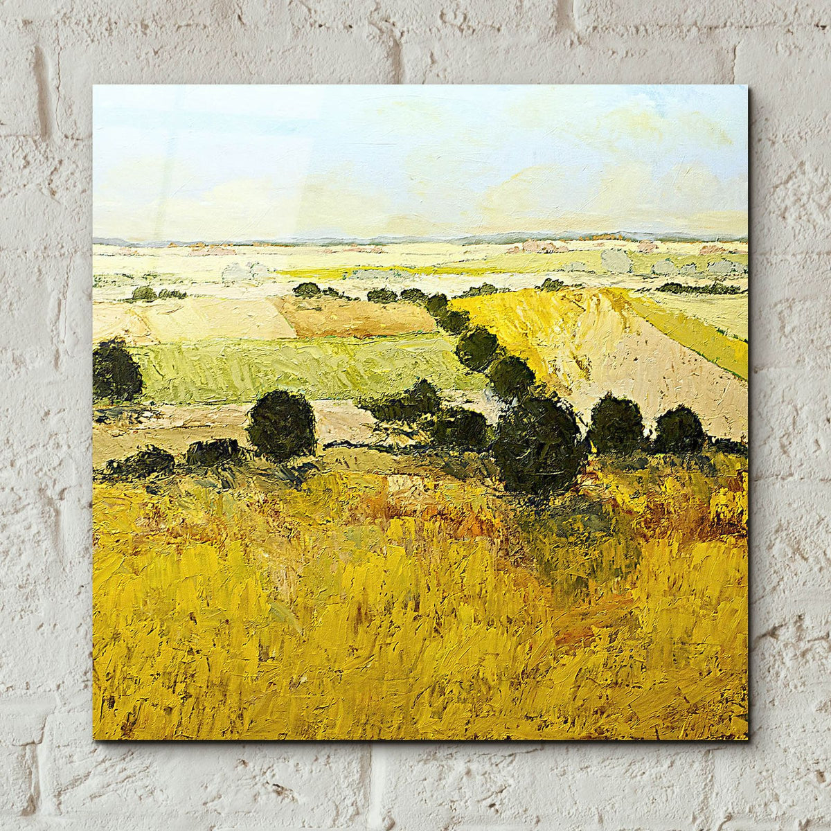 Summer End by Allan Friedlander - 12x12 acrylic wall art in a room