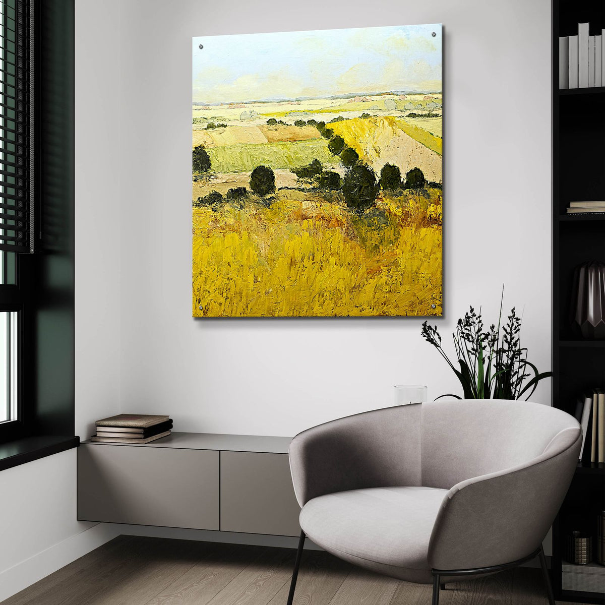 Summer End by Allan Friedlander - 36x36 acrylic wall art in a room