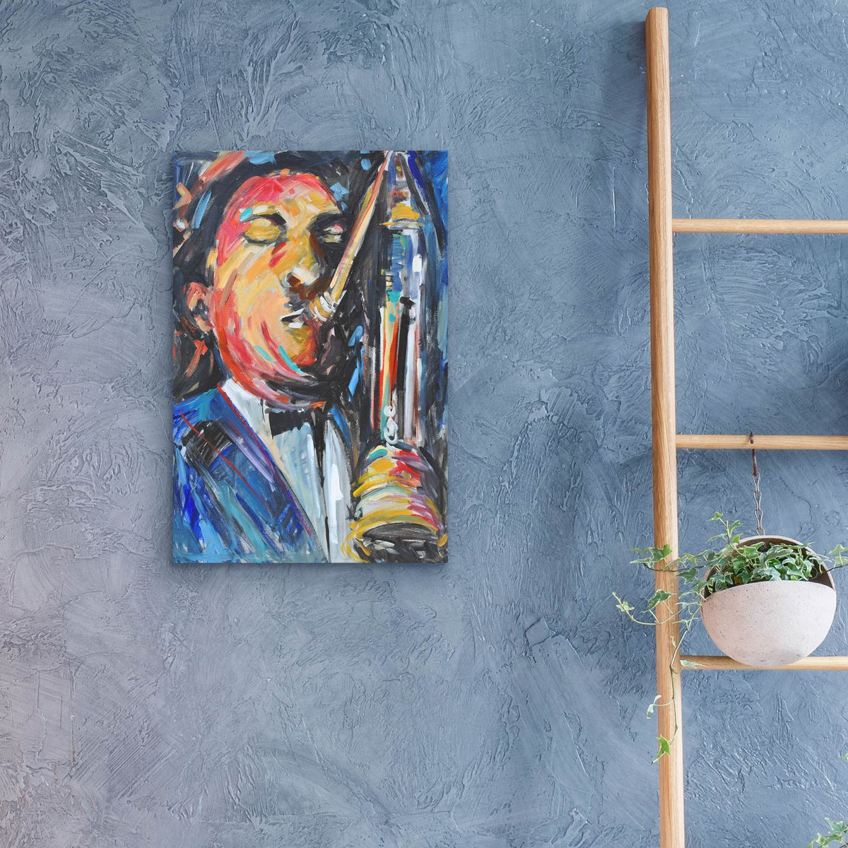 Listen To The Music 3 by Allayn Stevens - 16x24 acrylic wall art in a room